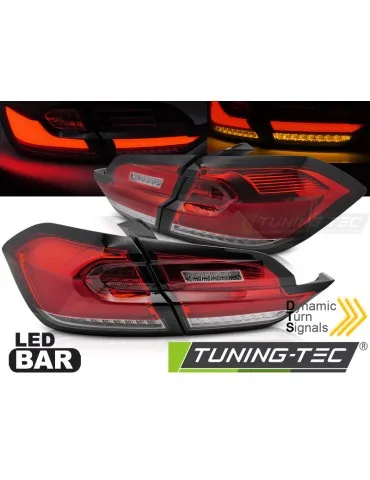 Feux arrière à LED rouges blancs pour FORD FIESTA MK8 17-21 berline à hayon