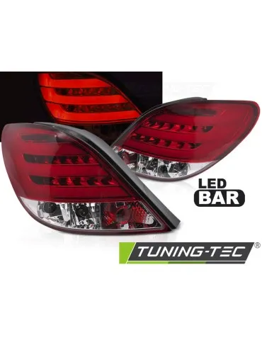 Feux arrière à LED rouges blancs pour PEUGEOT 207 3 portes/5 portes 05.06-06.09