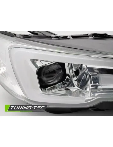 Phares à LED chromés pour SUBARU WRX 14-22
