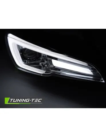 Phares à LED chromés pour SUBARU WRX 14-22