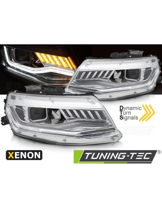 Phares au xénon chromés pour Chevrolet Camaro (2016 - 2018)