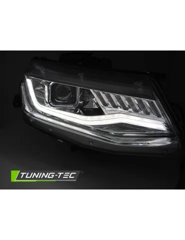 Phares au xénon chromés pour CHEVROLET CAMARO 16-18 HID