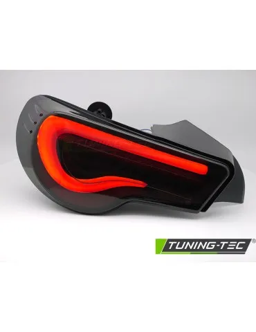 Feux arrière à LED noirs fumés blancs pour TOYOTA GT86 12-21