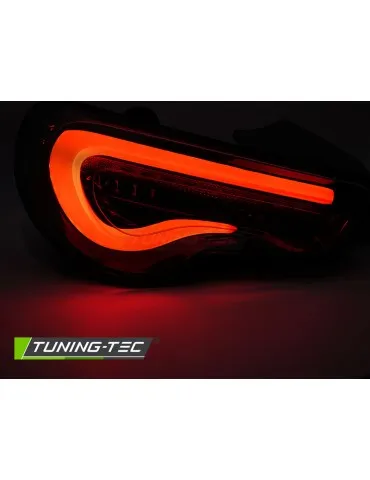 Feux arrière à LED noirs fumés rouges pour TOYOTA GT86 12-21