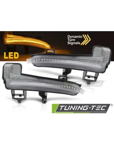 Répétiteurs latéraux à LED blancs pour SKODA SUPERB III 15-18