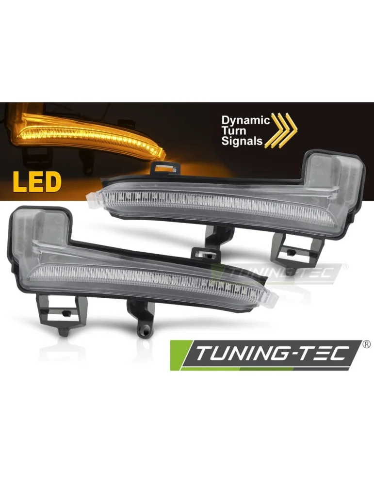 Répétiteurs latéraux à LED blancs pour SKODA SUPERB III 15-18