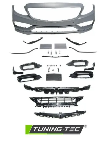 Pare-chocs avant noir pour MERCEDES W205 18