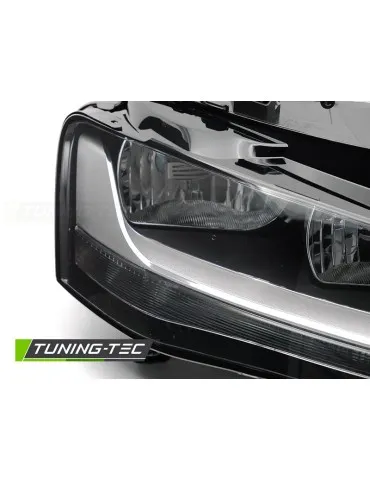 Phares halogène noirs pour AUDI A4 B8 12-15