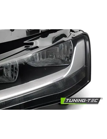 Phares halogène noirs pour AUDI A4 B8 12-15