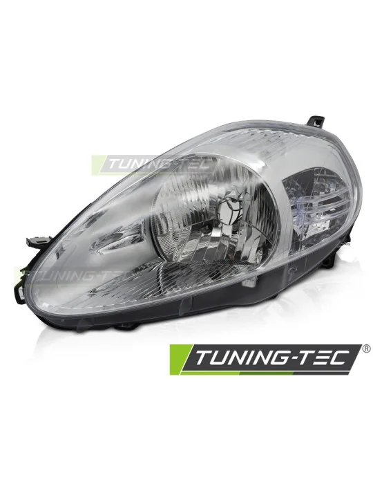 Phare halogène chromé côté gauche pour Fiat Grande Punto (2005 - 2008)