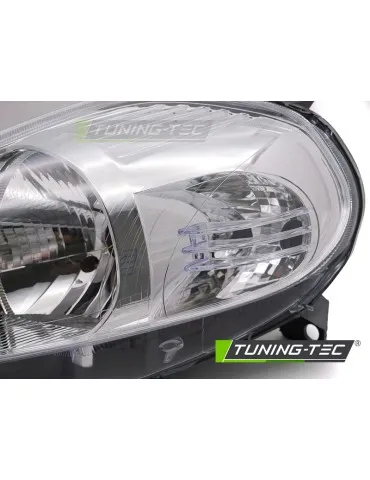 Phares halogène chromés pour FIAT GRANDE PUNTO 05-08