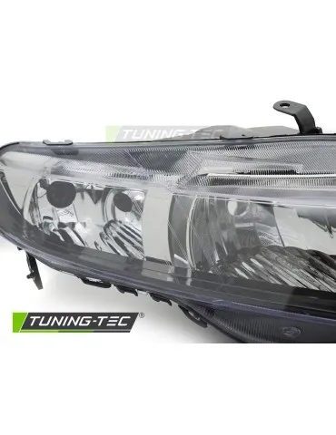 Phares halogène chromés pour HONDA CIVIC 06-08 berline à hayon