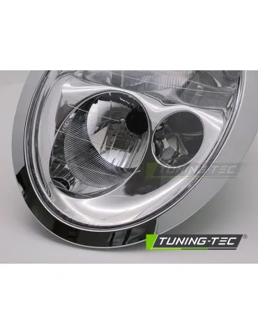 Phares halogène chromés pour MINI COOPER R50 R53 01-04