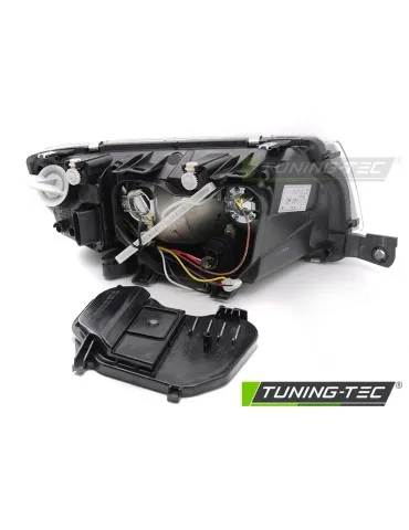 Phares halogène noirs pour SKODA FABIA 00-07