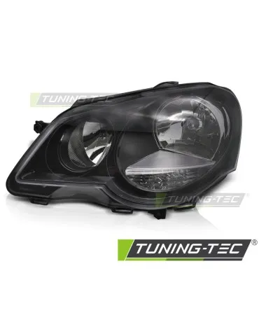 Phares halogène noirs pour VW POLO 9N3 05-09