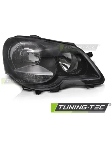 Phares halogène noirs pour VW POLO 9N3 05-09