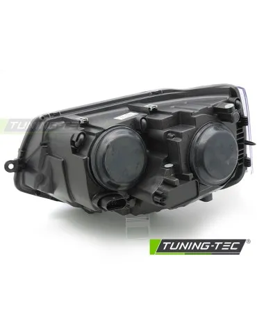 Phares halogène noirs pour VW T5 10-15