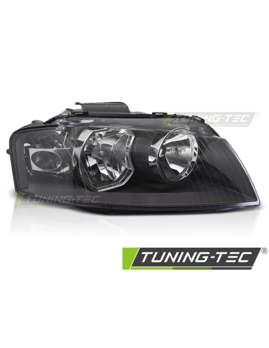 Phare halogène noir côté droit pour Audi A3 8P (2003 - 2008)