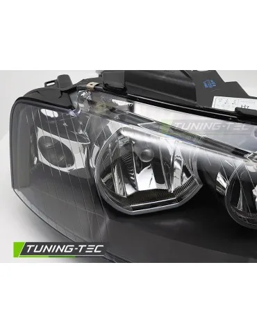 Phares halogène noirs pour AUDI A3 8P 03-08