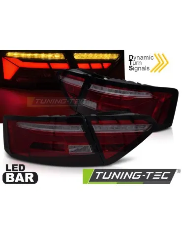 Feux arrière à LED fumés rouges pour AUDI A5 11-16
