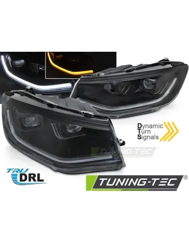 Phares à LED noirs pour VW CADDY 20