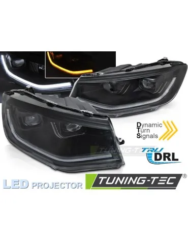 Phares à LED noirs pour VW CADDY 20