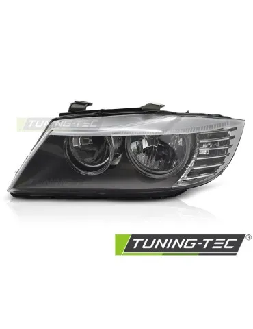 Phares halogène noirs pour BMW E90 E91 09-11