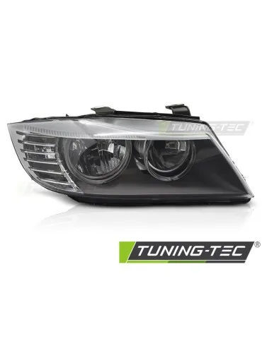 Phares halogène noirs pour BMW E90 E91 09-11