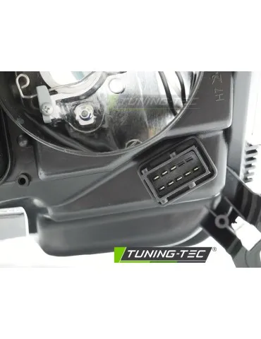 Phares halogène noirs pour OPEL ASTRA H 04-10