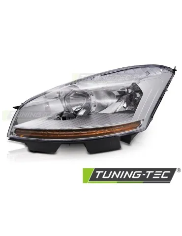 Phares halogène chromés pour CITROEN C4 PICASSO 06-10