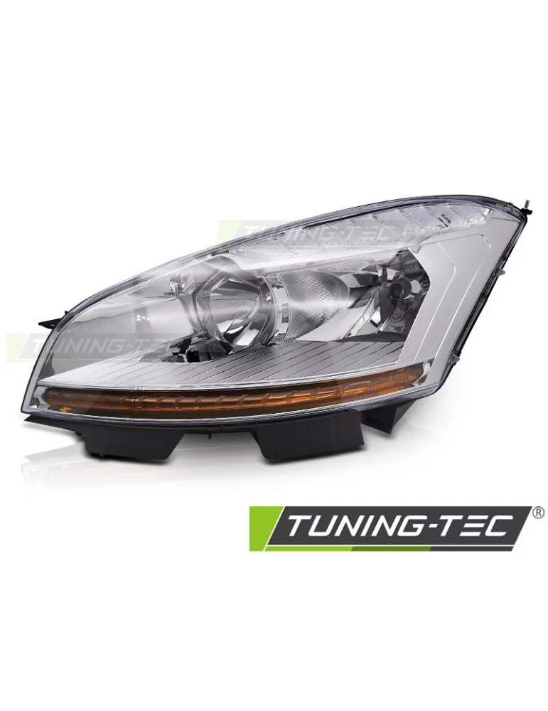 Phares halogène chromés pour CITROEN C4 PICASSO 06-10
