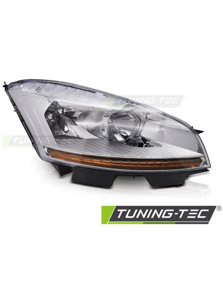 Phares halogène chromés pour CITROEN C4 PICASSO 06-10