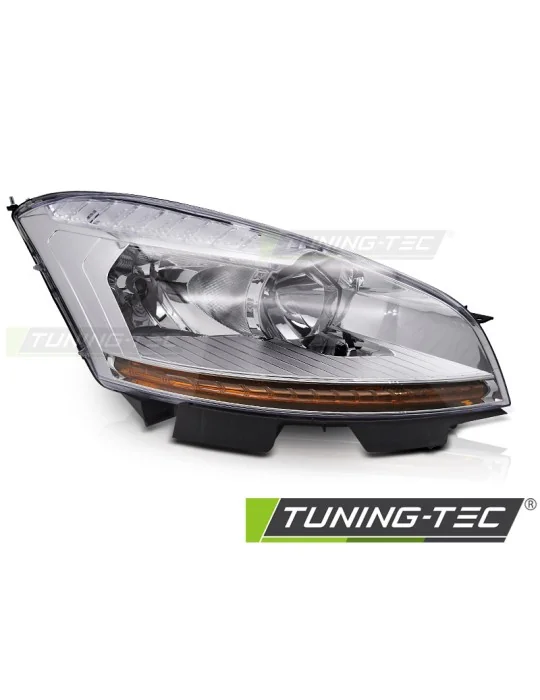 Phare halogène chromé côté droit pour Citroen C4 Picasso (2006 - 2010)