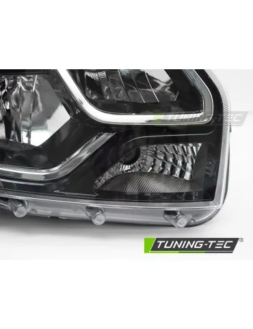Phares halogène noirs pour DACIA DUSTER 13-17