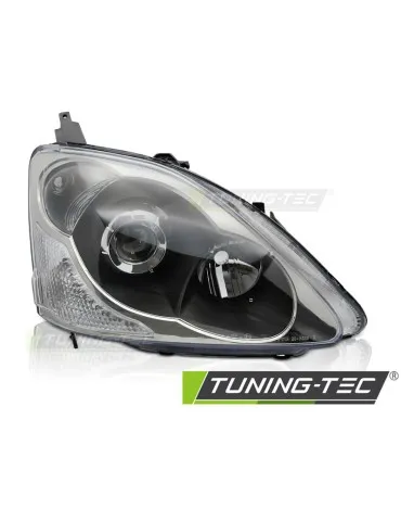 Phares halogène noirs pour HONDA CIVIC 03-06 berline à hayon