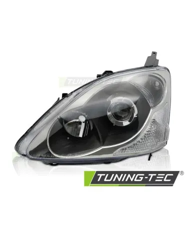 Phares halogène noirs pour HONDA CIVIC 03-06 berline à hayon