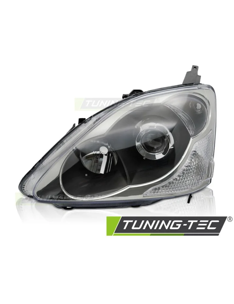 Phares halogène noirs pour HONDA CIVIC 03-06 berline à hayon
