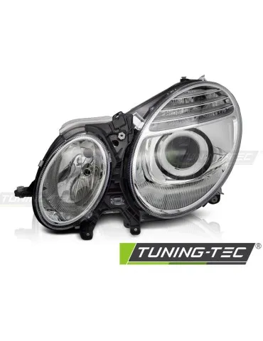 Phares halogène chromés pour MERCEDES W211 06-09