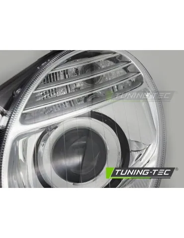 Phares halogène chromés pour MERCEDES W211 06-09