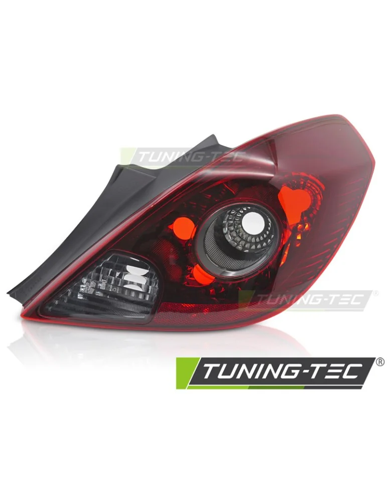 Feux arrière fumés rouges pour OPEL CORSA D 06-11 3 portes