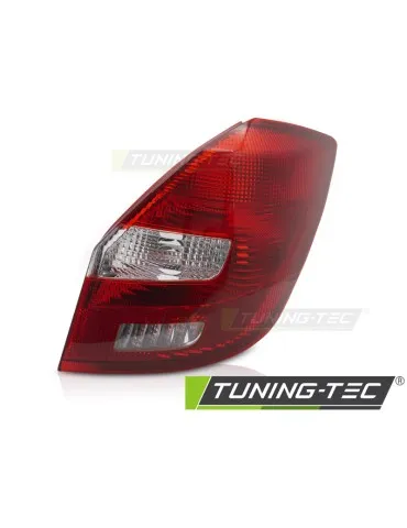 Feux arrière rouges blancs pour SKODA FABIA 07-14