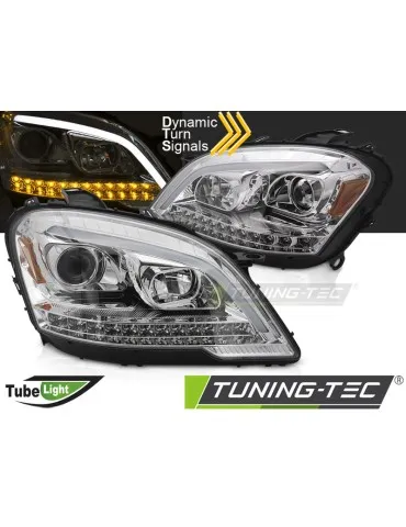 Phares à LED chromés pour MERCEDES W164 ML M-KLASA 09-11