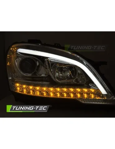 Phares à LED chromés pour MERCEDES W164 ML M-KLASA 09-11