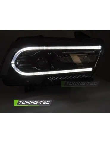 Phares à LED noirs pour DODGE CHARGER LX II 11-15