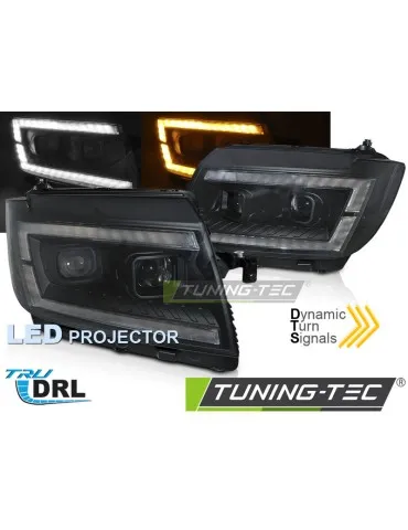 Phares à LED noirs pour VW CRAFTER II 2017