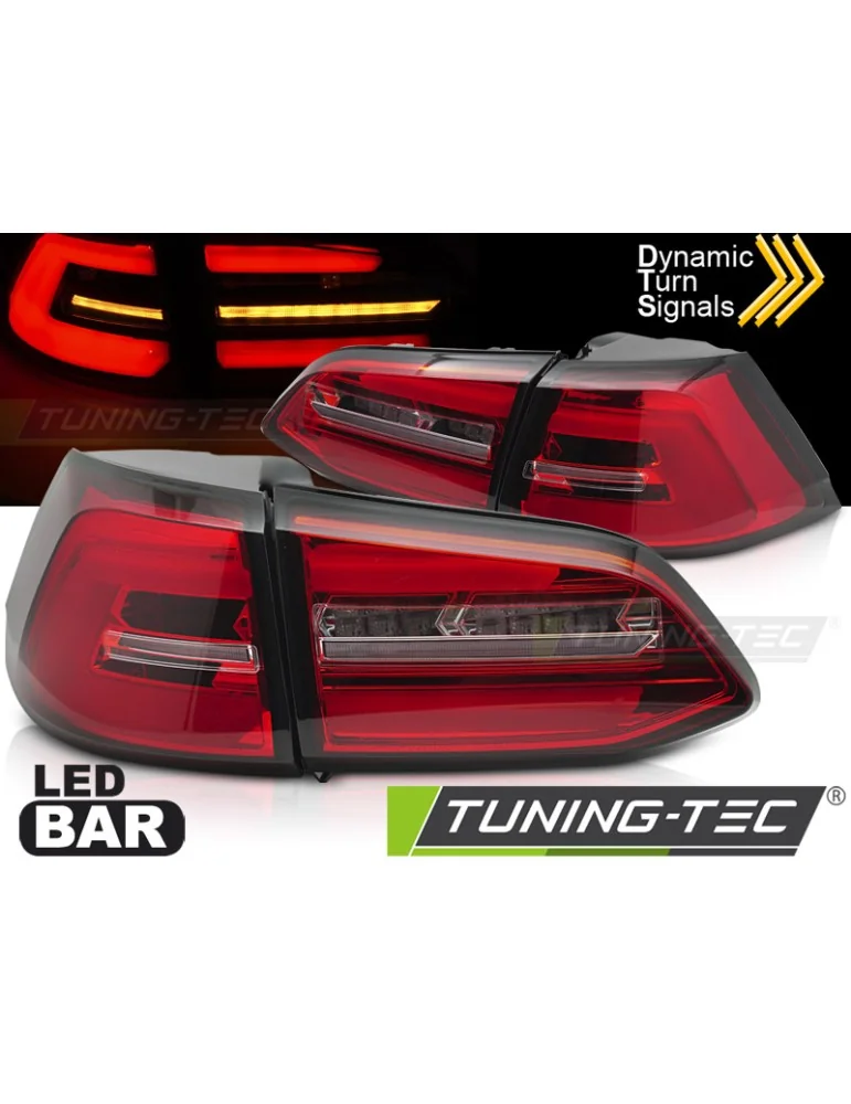 Feux arrière à LED rouges blancs pour VW GOLF 7 13-17 Break