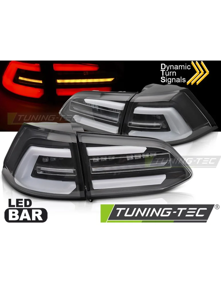 Feux arrière à LED noirs pour VW GOLF 7 13-17 Break