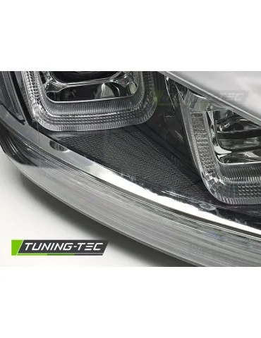 Phares noirs chromés pour VW GOLF 7 13-17