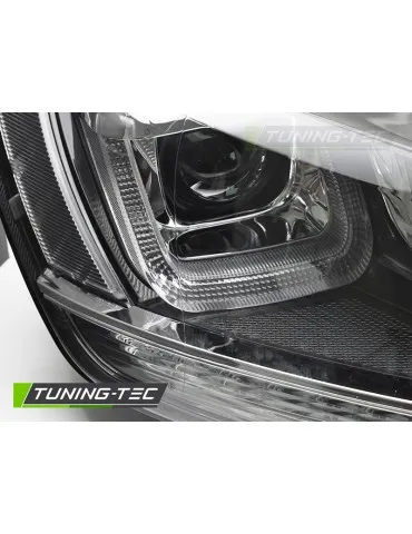 Phares noirs chromés pour VW GOLF 7 13-17