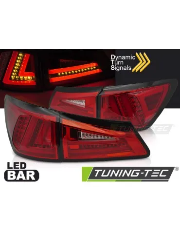 Antibrouillards à LED rouges blancs pour LEXUS IS II 06-13